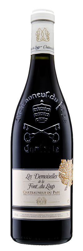 CHATEAU DE LA FONT DU LOUP AOP CHATEAUNEUF DU PAPE CUVEE LES DEMOISELLES 2023 ROUGE 75CL
